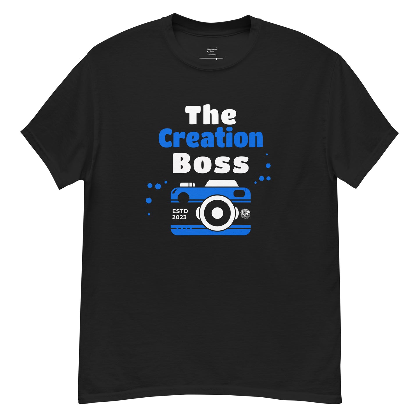 The Creation Boss Blue Camera Men's classic tee