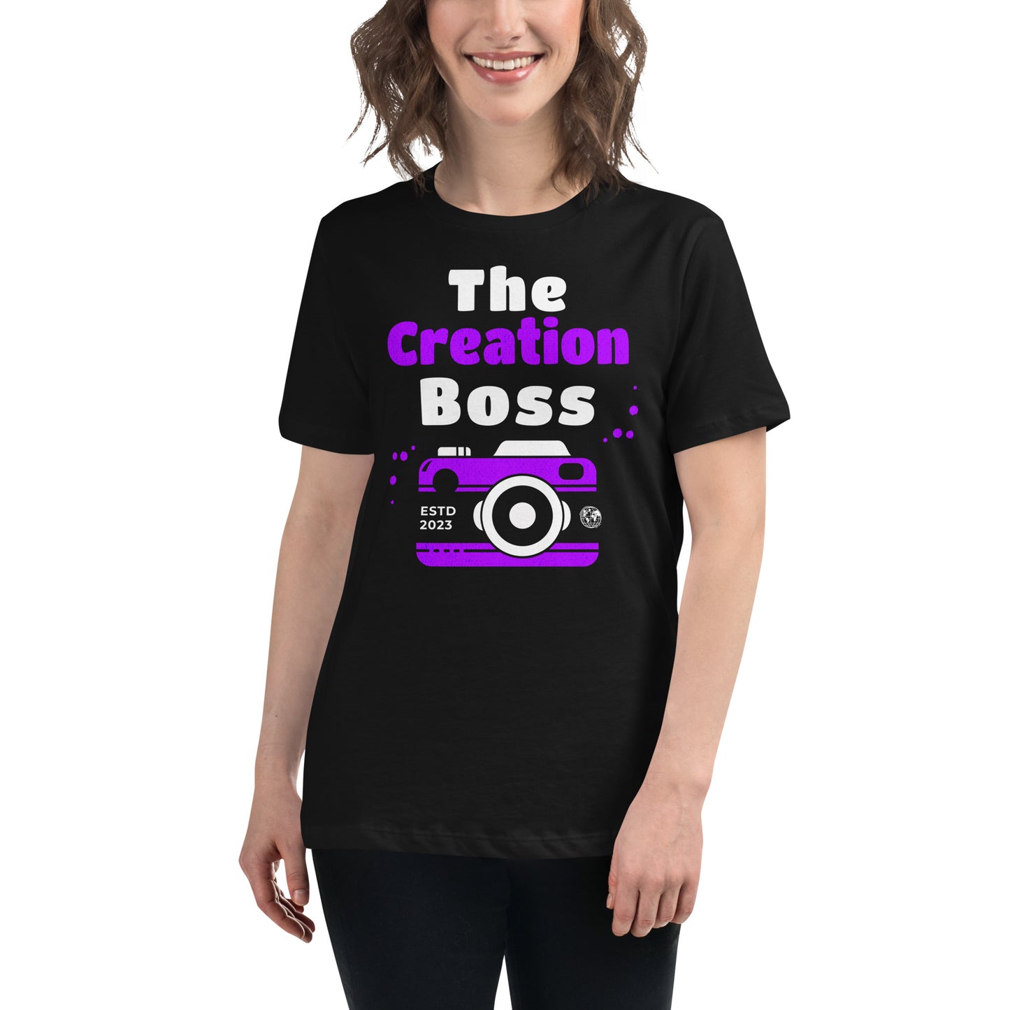 The Creation Boss Purple Women's Relaxed T-Shirt