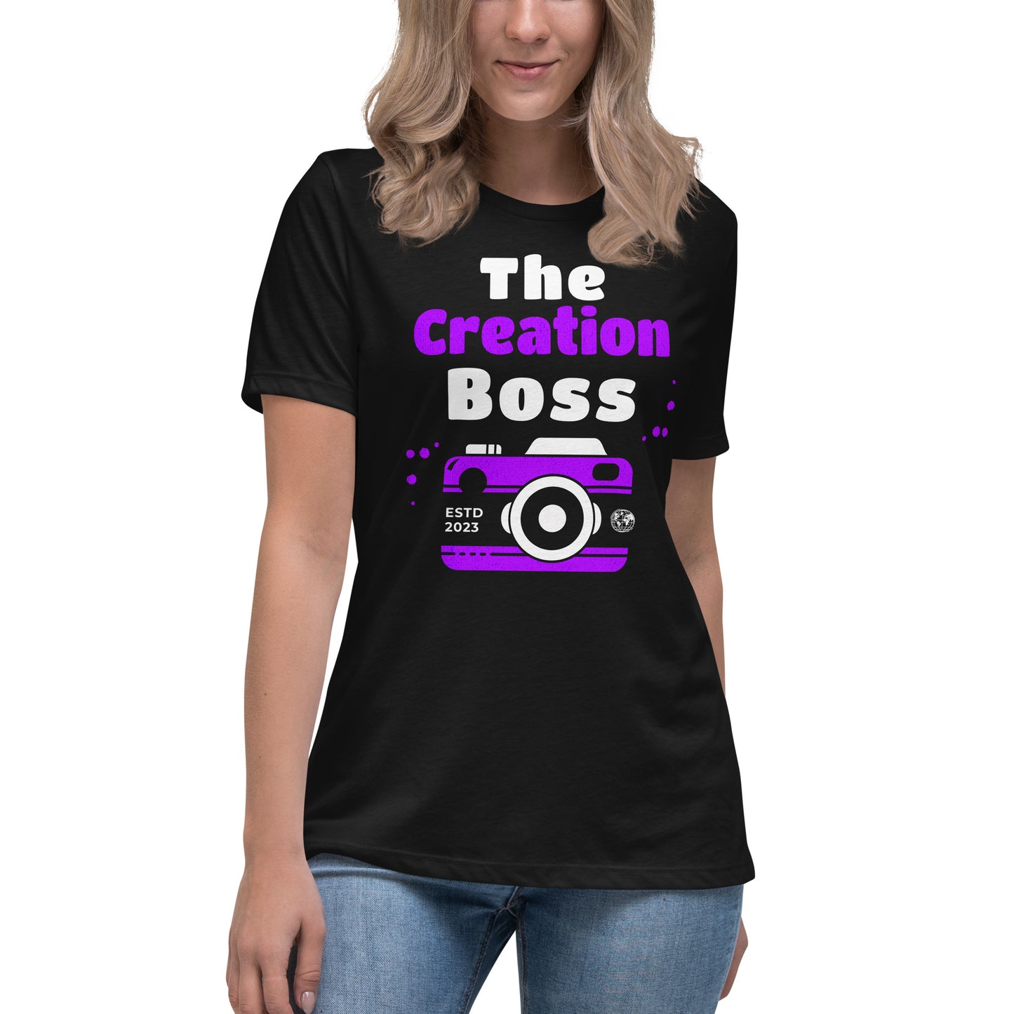 The Creation Boss Purple Women's Relaxed T-Shirt