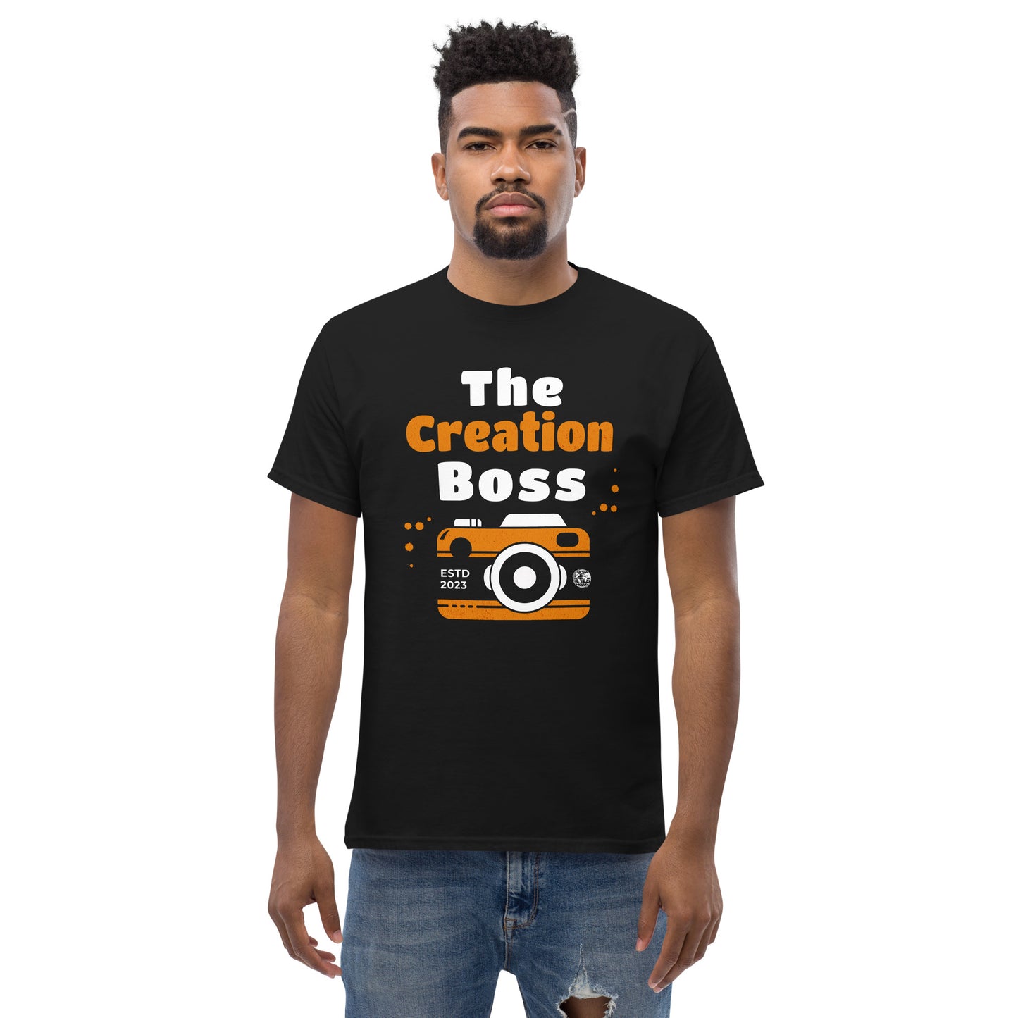 The Creation Boss Orange Camera Men's classic tee