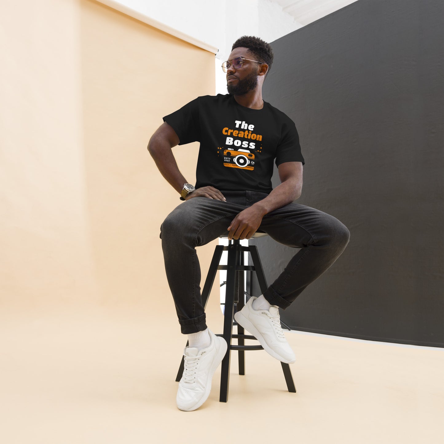 The Creation Boss Orange Camera Men's classic tee