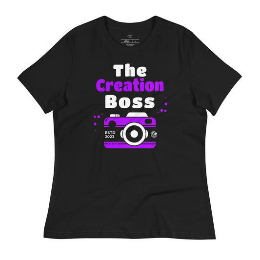 The Creation Boss Purple Women's Relaxed T-Shirt