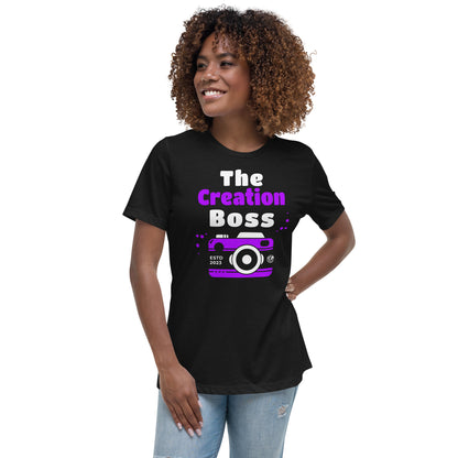 The Creation Boss Purple Women's Relaxed T-Shirt