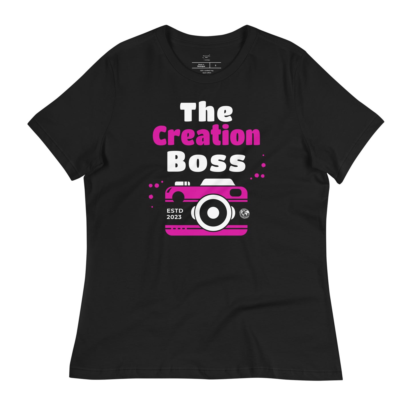The Creation Boss Pink Women's Relaxed T-Shirt