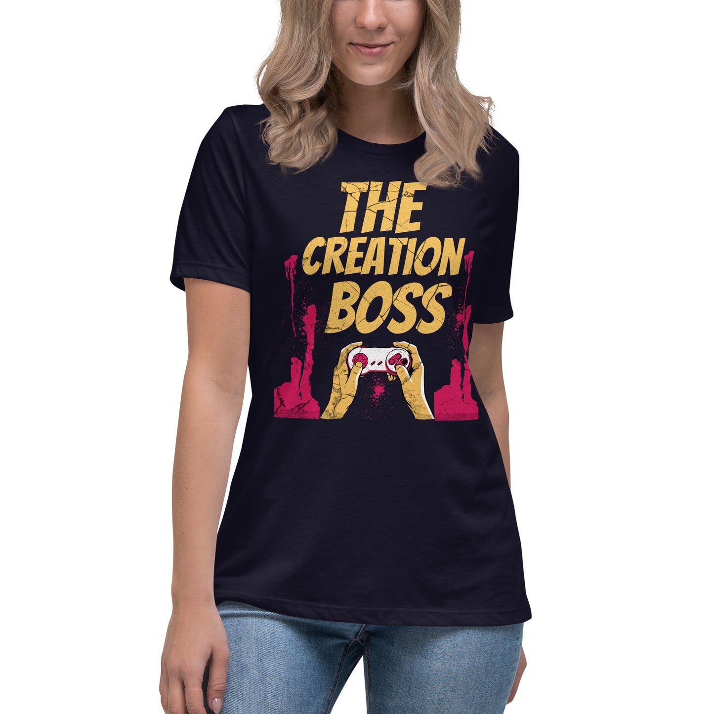 The Creation Boss Gamer Women's Relaxed T-Shirt
